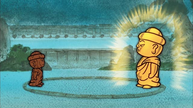 Furusato Saisei: Nippon no Mukashi Banashi, The Phoenix / The Wood Buddha and the Gold Buddha / Shibahama