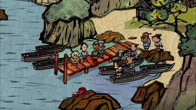 Furusato Saisei: Nippon no Mukashi Banashi, Takohachi the Headman / The Rich Man and Bracken / The Wife's Talent