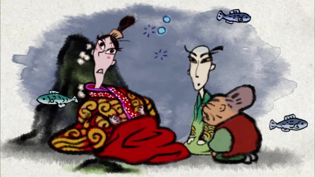 Furusato Saisei: Nippon no Mukashi Banashi, Dragon God Granny / You Can't Shake Sleeves You Don't Have / The Raccoon Wood of Shoujou Temple