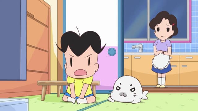 Shounen Ashibe: GO! GO! Goma-chan 4, Ashibe Stays Up Late