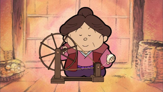 Furusato Saisei: Nippon no Mukashi Banashi, The Raccoon's Spinning Wheel / The Two Moons / The Mountain Where you Leave Grandma to Die