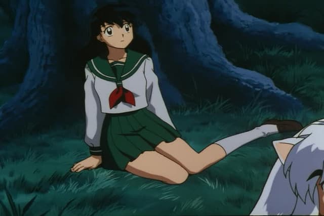 Inuyasha, Kagome's Voice and Kikyo's Kiss
