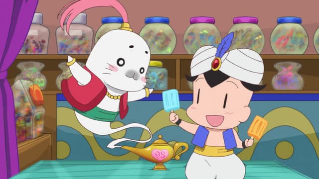Shounen Ashibe: GO! GO! Goma-chan 4, Ashibe and the Magic Lamp