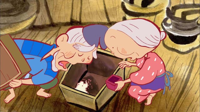 Furusato Saisei: Nippon no Mukashi Banashi, The Fire Man / Rat Sumo / The Priest and the Kid's Pupupatapata