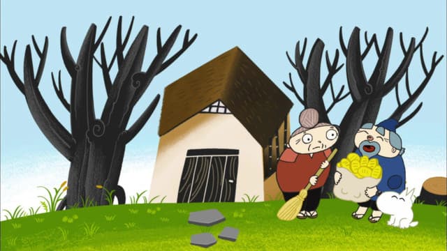 Furusato Saisei: Nippon no Mukashi Banashi, The Old Man Who Made Flowers Bloom \ The Thousand Coin Orange \ Paradise Thief